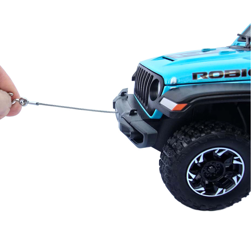 Машинка метал Jeep Wrangler Rubicon джип вранглер блакитний 1:24 світло звук 21,5*8*9см (GT - 94911)