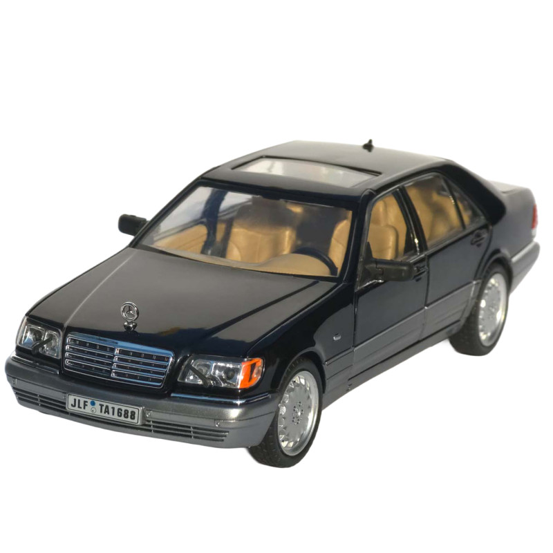 Машинка метал Mercedes-Benz S-Class W140 АвтоЕксперт чорна 1:24 звук світло 21*8*6,5 см (G9765-42)