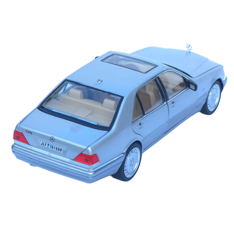 Машинка метал Mercedes-Benz S-Class W140 АвтоЕксперт срібляста 1:24 звук світло 21*8*6,5 см (G9765-42)
