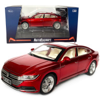 Іграшкова машинка металева Volkswagen Passat CC, Фольксваген пасат, червона, Автоексперт, 1:32, звук,світло,інерція,рухомі елементи, 16*5*6см (GT-01200)