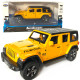 Іграшкова машинка металева Jeep Wrangler Unlimited Rubicon, Джип, жовтий, звук, світло, інерція, откр двері, капот, Автоексперт, 1:32,15*7*5,5см (ТК-11213/43560)