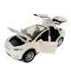 Машинка металева Tesla Model x 90D Тесла біла 1:24 світло звук відкриваються двері баг капот резинові колеса 21*7*10 см (AP-2048)