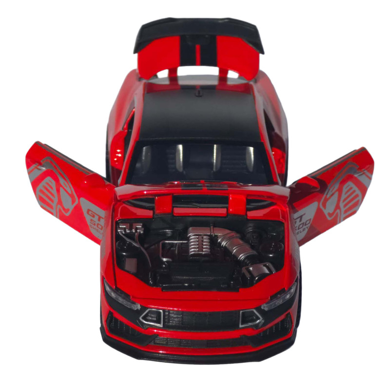 Машинка метал Ford Mustang Shelby GT500 АвтоЕксперт червона 1:32 звук світло інерція 15*6*4 см (L-6514-86)