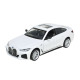 Машинка металева електро 1:34 BMW I4 M50 БМВ біла світло звук відкр двері 14*5,5*4см (68714)