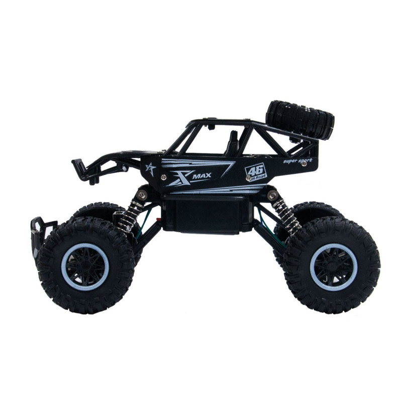 Машинка Off-road Crawler Rock Sport черная на радиоуправлении (1:20), пульт, аккум  18х11х8см (SL-110AB)