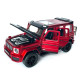 Машинка металева Mercedes-Benz G-Class Brabus 700 мерседес бенс джип червоний 1:32 звук світло інерція відкр двері багажник капот гумові колеса 15*6,5*7см (AP-1738)