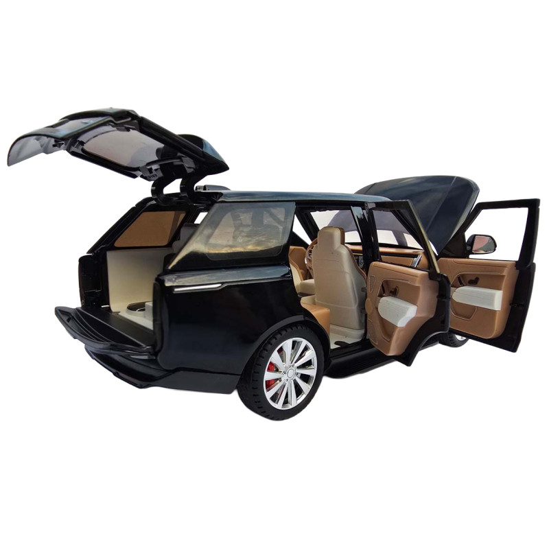 Машинка метал Range Rover L460 рендж ровер 1:24 чорний світло звук 20,5*7*7см (RS-15526)