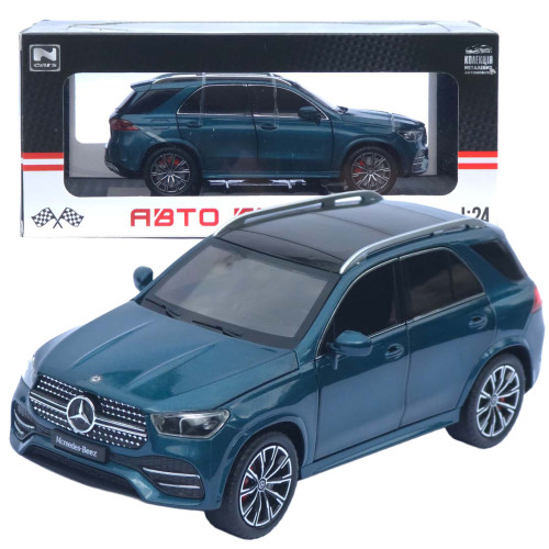 Машинка метал Mercedes-Benz GLE-Class АвтоЕксперт бірюзова 1:24 звук світло інерція 20,5*8,5*7,5 см (G9775-15)