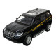 Іграшкова машинка металева Toyota Land Cruiser Prado Автопром Тойота джип 1:24, чорна, 20*7*8 см, (68270)