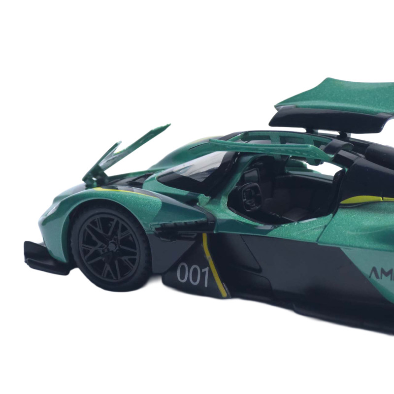 Машинка метал Aston Martin Valkyrie АвтоЕксперт зелена 1:32 звук світло 15*6*4 см (L-0508-85)
