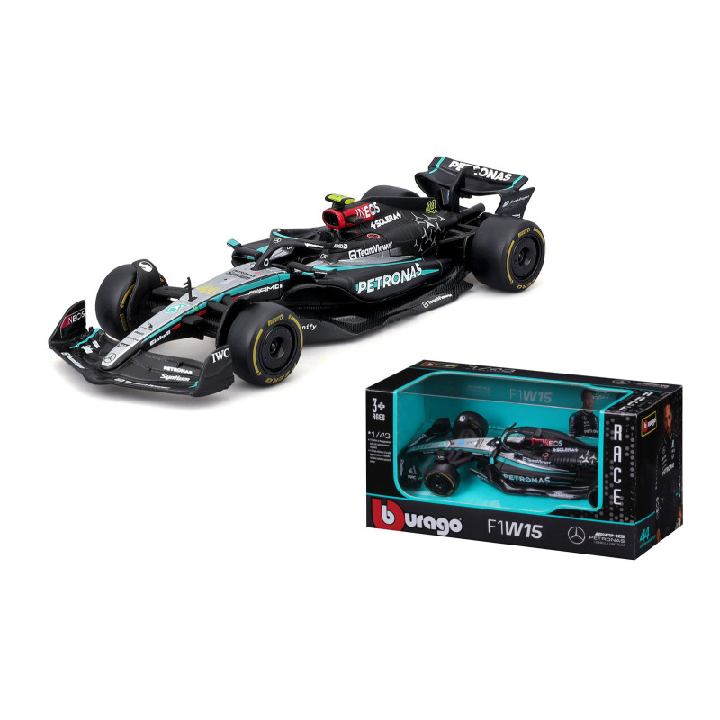 Машинка металева Mercedes-AMG F1 W15 Performance (2024) Bburago 1:43 Mercedes AMG  F1 23 13*5*3 см (18-38208)