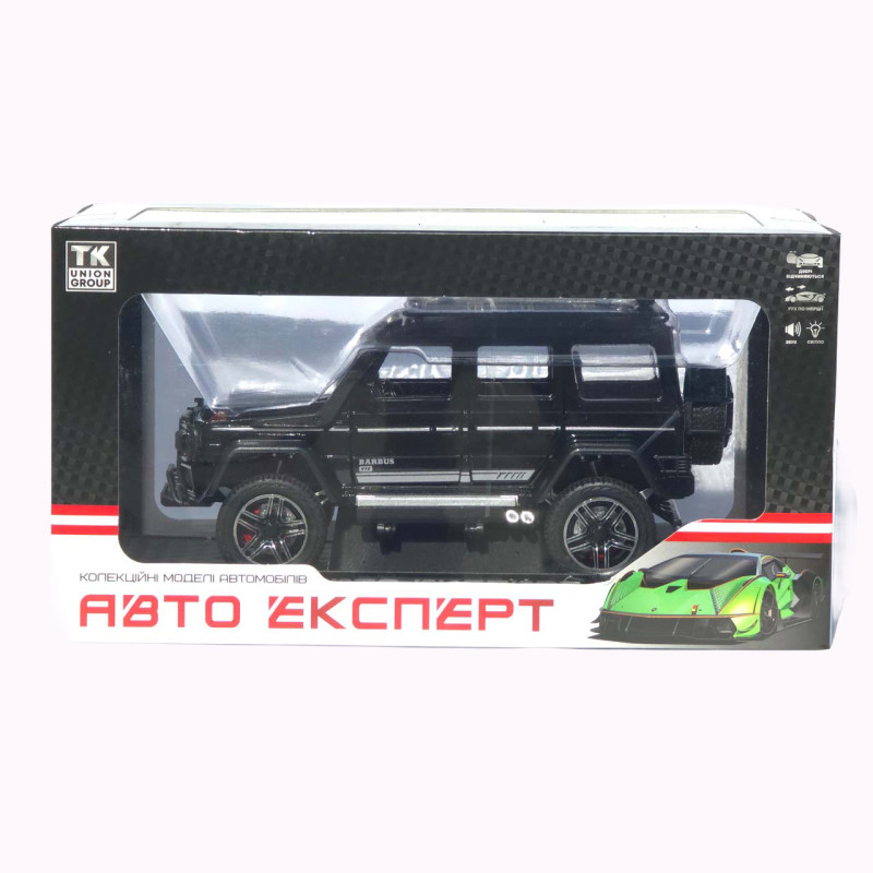 Машинка метал Brabus 800 Adventure XLP АвтоЕксперт чорна 1:24 звук світло відкриваються двері капот багажник (2814-25)