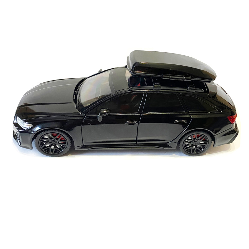 Машинка металева дитяча Audi RS6 ауді, чорна, Автоексперт, світло, інерція, відкриваються двері, багажник, капот, 1:24, 21*8*8см (GT - 05963/GT - 9011)