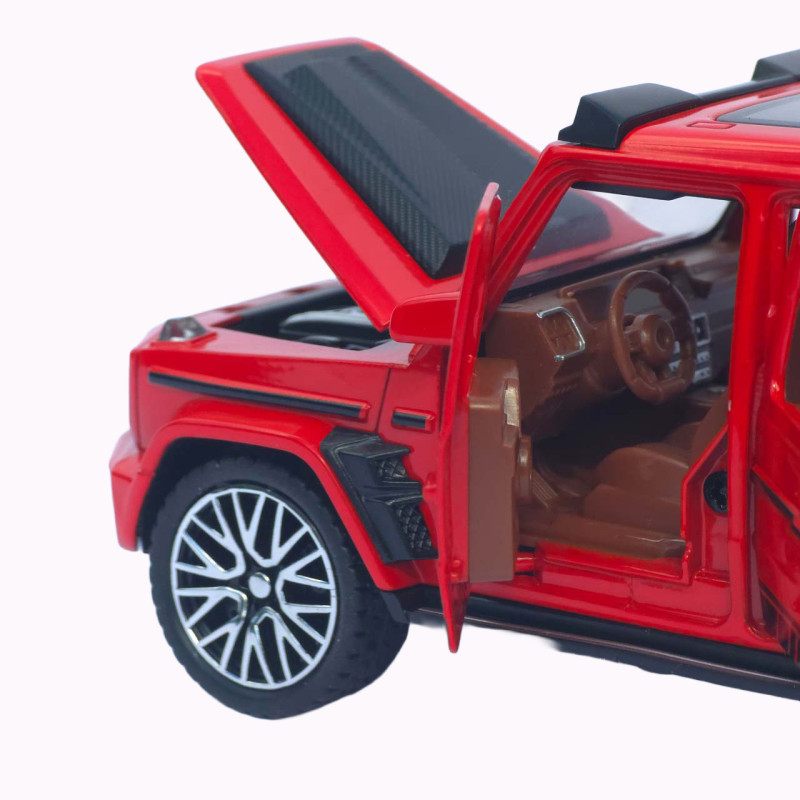 Машинка метал Mercedes-Benz G-Class (Гелендваген) АвтоЕксперт червона 1:32 звук світло (L-0442-50)
