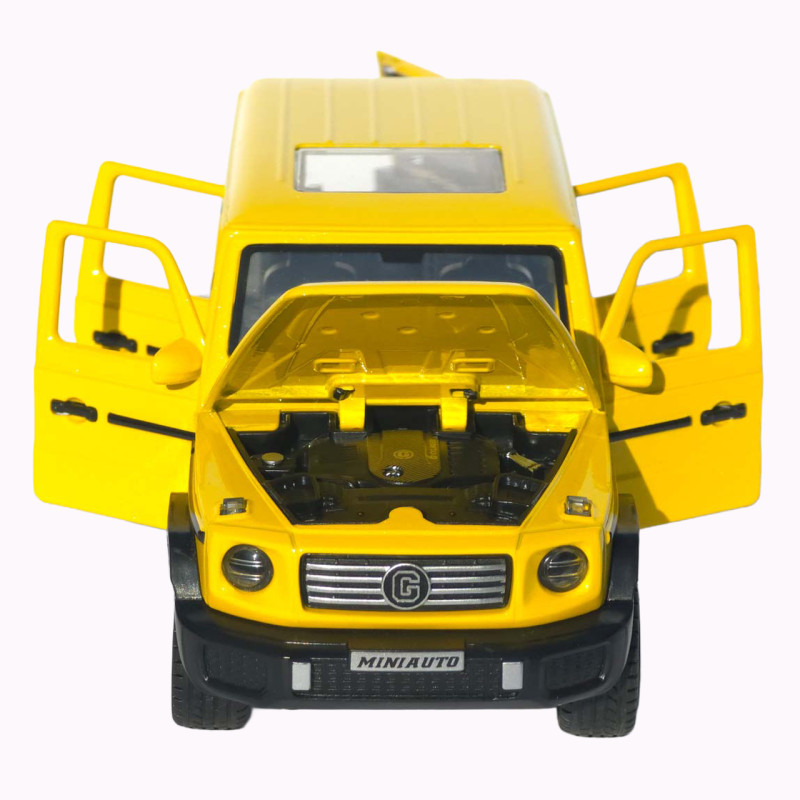 Машинка метал Mercedes-Benz G-Class (Гелендваген) АвтоЕксперт жовта 1:32 звук світло (LF-80110)