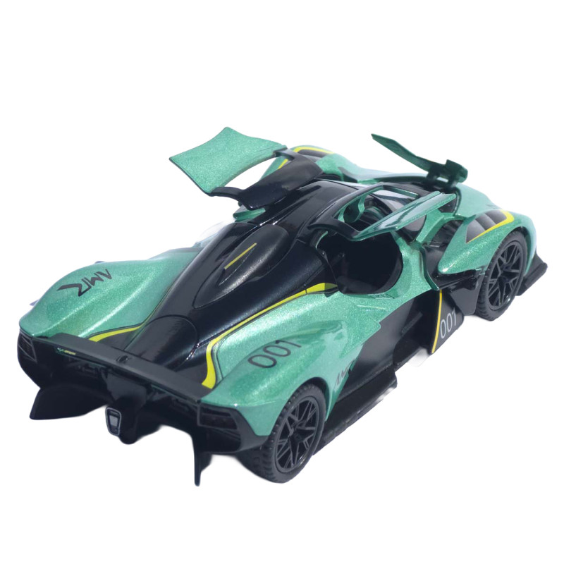 Машинка метал Aston Martin Valkyrie АвтоЕксперт зелена 1:32 звук світло 15*6*4 см (L-0508-85)