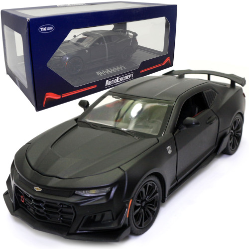 Машинка металева Chevrolet Camaro AutoExpert Шевроле Камаро чорна звук світло 20*6*8 см (GT-0708)