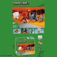 Конструктор Засідка біля порталу в Нижній світ Minecraft Майнкрафт 401 деталей 33*28,5*6 см (88010)