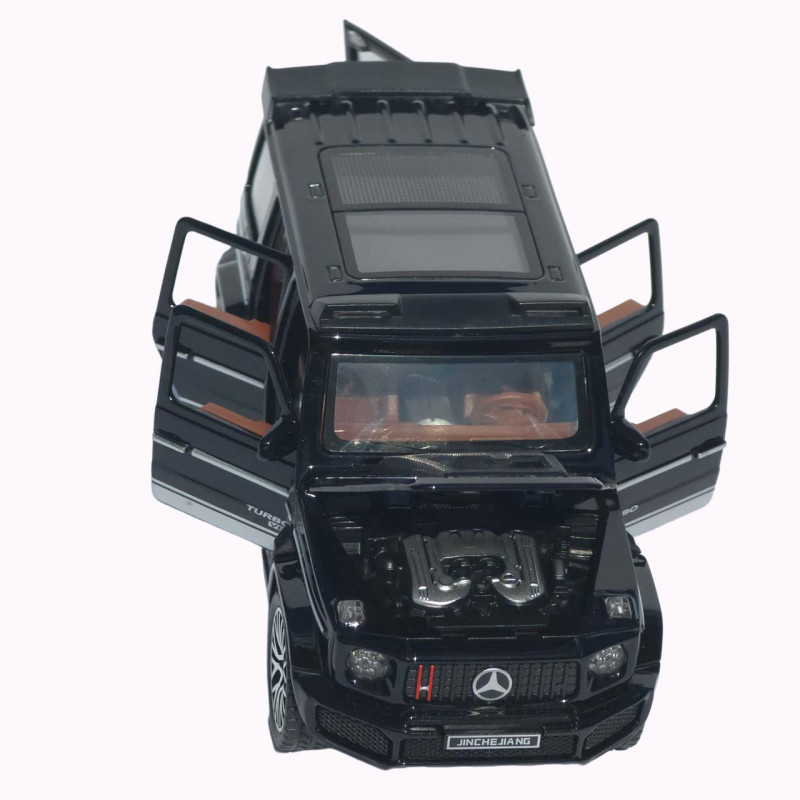 Машинка метал Mercedes-Benz G-Class (Гелендваген) АвтоЕксперт чорна 1:32 звук світло (L-0442-50)