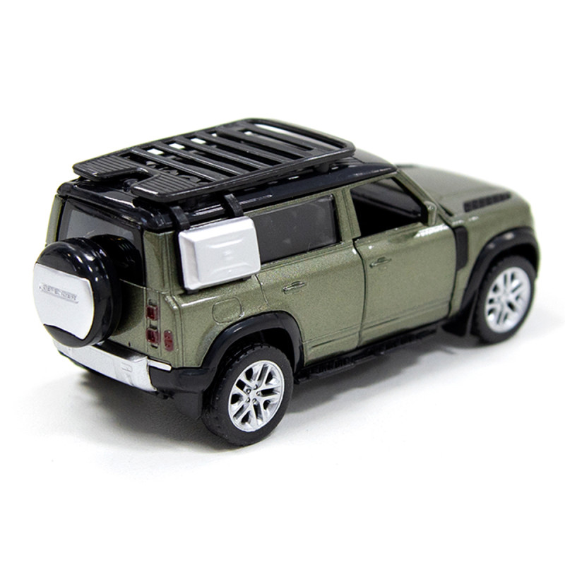 Іграшкова машинка металева LAND ROVER DEFENDER 110, ленд ровер дефендер, зелений, 4*11*4см (250289)