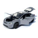 Машинка метал Tesla model S сіра Тесла 1:24 відкр двері баг капот звук світло 17,5*7,5*5,5см (EL 64077)