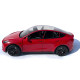 Машинка метал Tesla model Y електрокар червона Тесла 1:24 відкр двері баг капот звук світло 19*6,5*8,5см (EL 70333)
