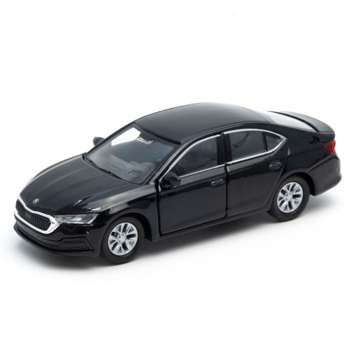 Машинка металева Skoda Octavia Шкода октавія чорна 1:43 відкр двері 5*12*4см (250389W) 