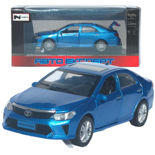 Машинка металева Toyota Camry "AutoExpert" Тойота синя звук світло 15*4*6 см (LF-79509)