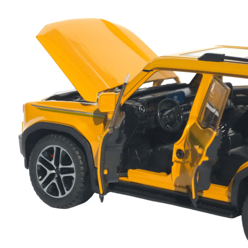 Машинка метал Toyota Land Cruiser Prado АвтоЕксперт жовта 1:24 звук світло 21*8*8 см (G7605-44)