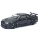 Машинка металл Nissan Skyline GT-R черная 1:32 свет звук инерция открыв двери капот багаж (TK-13306)