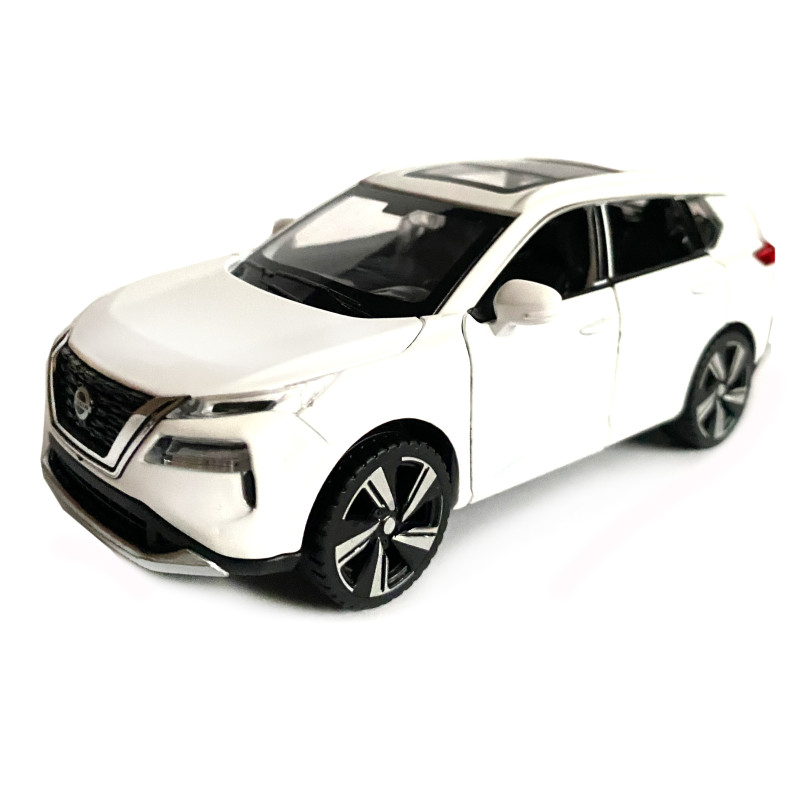 Іграшкова машинка металева Nissan X-Trail VC-Turbo 300, ніссан, біла, звук, світло, інерція, откр двері, капот, Автоексперт, 1:32,14,5*7*6см (ТК-10415)