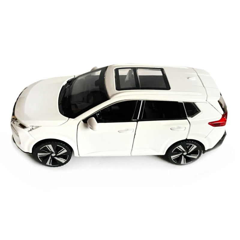 Іграшкова машинка металева Nissan X-Trail VC-Turbo 300, ніссан, біла, звук, світло, інерція, откр двері, капот, Автоексперт, 1:32,14,5*7*6см (ТК-10415)