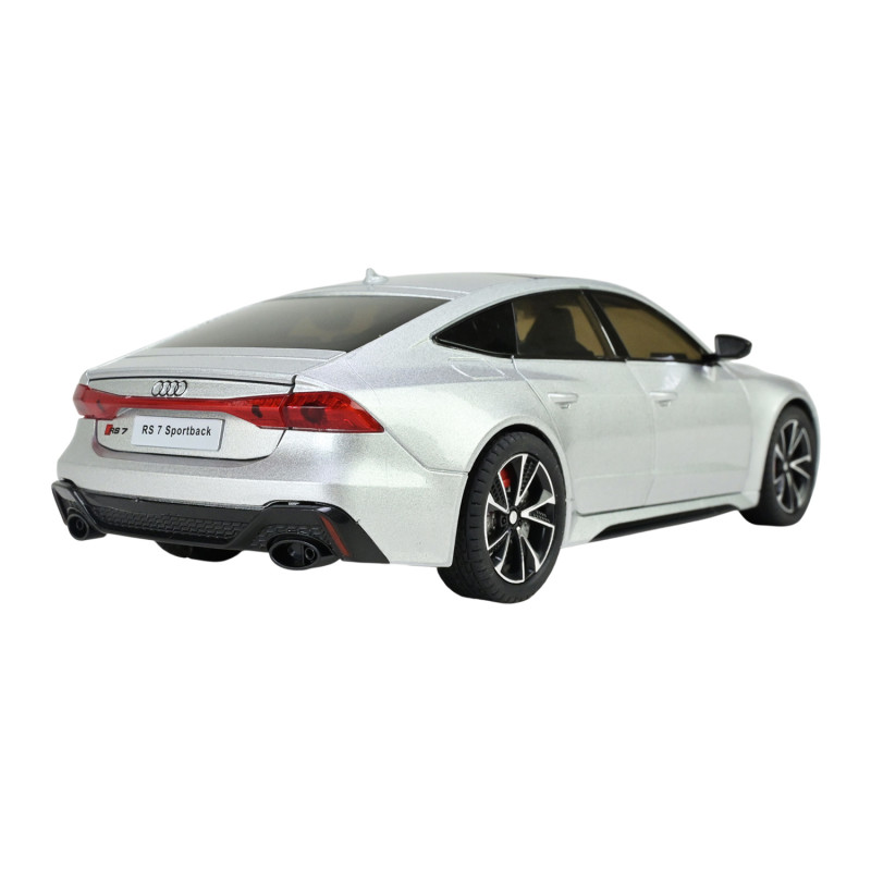 Машинка металева Audi RS7 Premium Sportback Ауді 1:24 срібляста звук світло 21*8*6 см (AP7755)