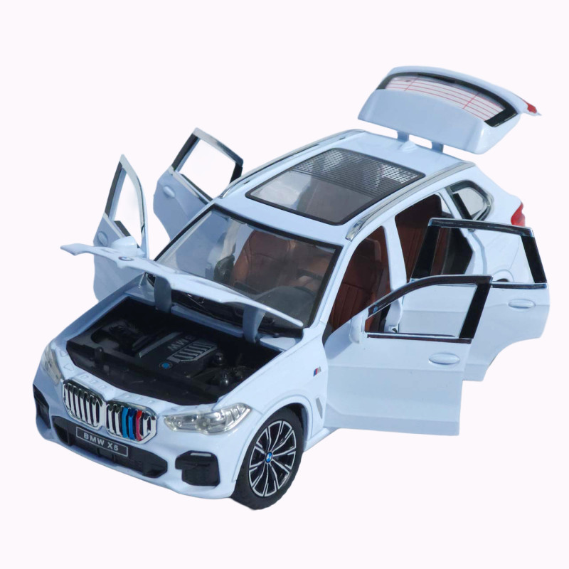 Машинка метал BMW X5 M Sport АвтоСвіт біла 1:24 звук світло інерція 20,5*9,5*7,5 см (AP-2012)