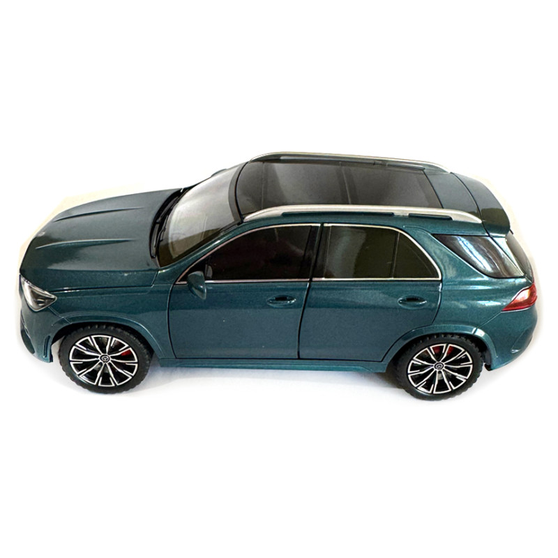 Машинка металева Mercedes-benz GLE 350 de 4MATIC Мерседес зелений Автопром 1:24 світло звук відкр двері баг капот 20*9*8см (AP7708)