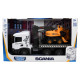 Автокран Scania Scania с экскаватором, Super Big Truck, TechnoDrive, свет, звук 52х19х26см (5004KS)