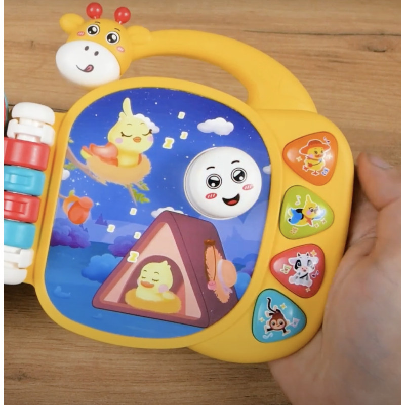 Музична книга Казкові сторінки WToys укр мова пісні казки віршики підсвічування 17*4*18см (W-01430)