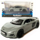 Іграшкова машинка металева Audi R8 V10 performance, Ауді, сіра, звук, світло, інерція, відкр двері, багажник, капот, Автоексперт, 1:32,14*7*4,5см (ТК-16650)