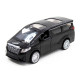 Іграшкова машинка металева TOYOTA ALPHARD, тойота альфард, чорний, відкр двері, інерція, 5*11*4см (250276)