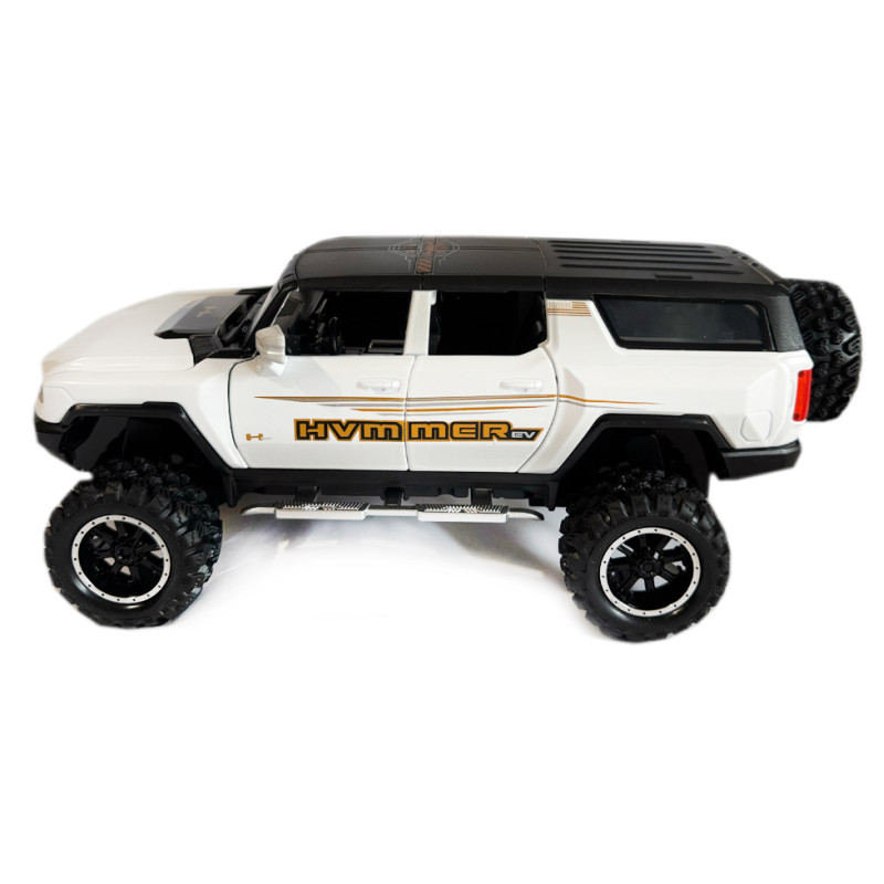 Машинка металева HUMMER EV Special Edition Alloy Хамер білий Автопром 1:24 світло звук відкр двері баг капот 24*10*11см (AP7701)