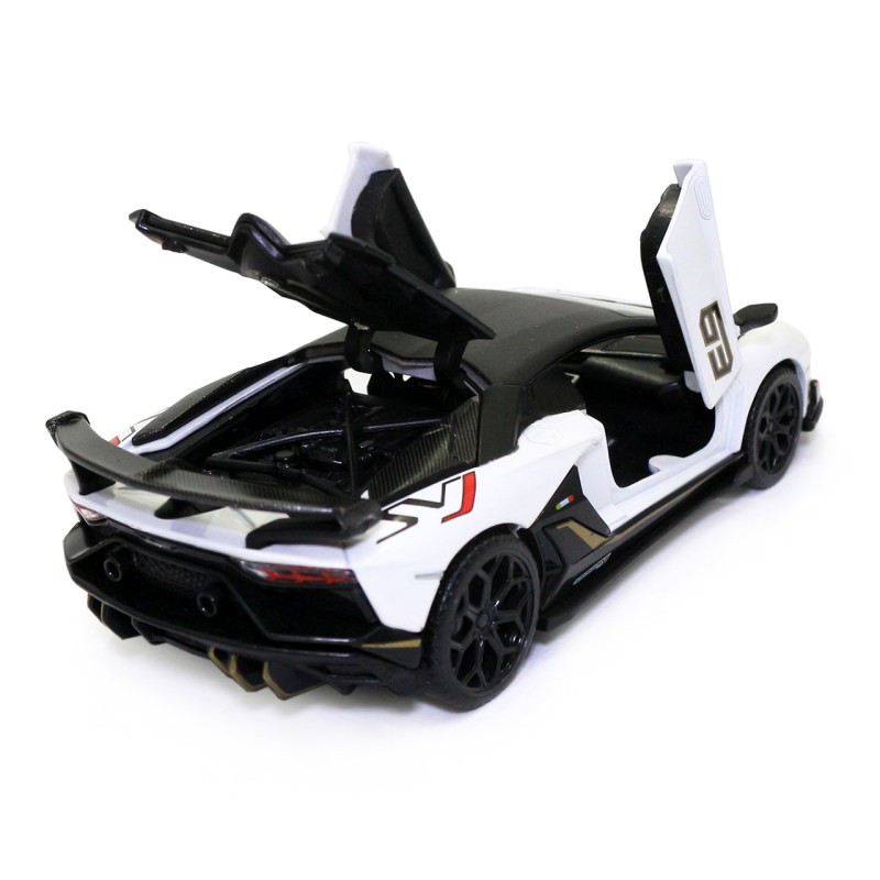 Машинка ігрова Автопром "Lamborghini Aventador SJV" Ламборгіні білий 15*3*6 см (68472)