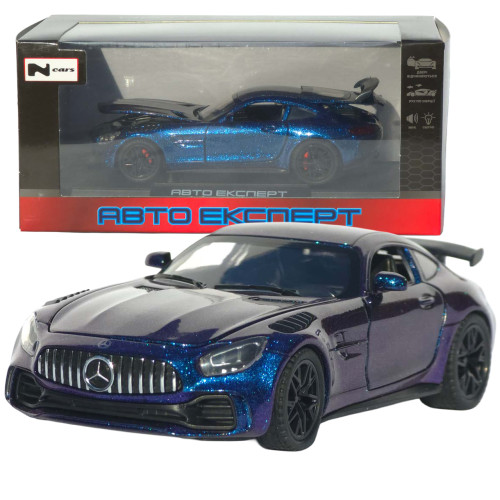 Машинка метал Mercedes-Benz AMG GT R АвтоЕксперт фіолетова 1:32 звук світло інерція (LF-99081)