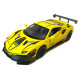 Машинка металева дитяча Ferrari Феррарі, жовта, Авто Експерт металопластик, 1:32, звук, світло, інерція, відчиняються двері, капот, в кор., 16*6*4см (32744)