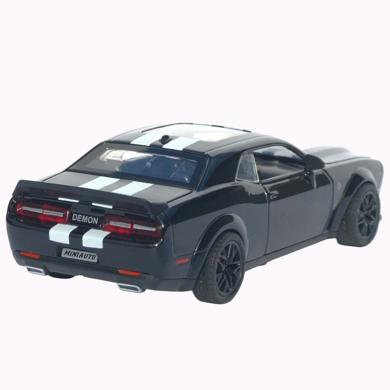 Машинка метал Dodge Challenger SRT Hellcat АвтоЕксперт чорна 1:32 звук світло 15,7*7*5 см (LF-30608)