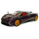 Машинка металева іграшкова Pagani huayra Roadster, Авто Експерт, 1:24, фіолетова, світло, звук, інерція, відкр. двері, 21*5,5*9см. (GT-01557)