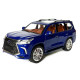 Машинка металева Lexus LX570 Лексус джип 1:24 синій звук світло інерція відкр двері баг капот 20*8,5*9 см (AP-1838)