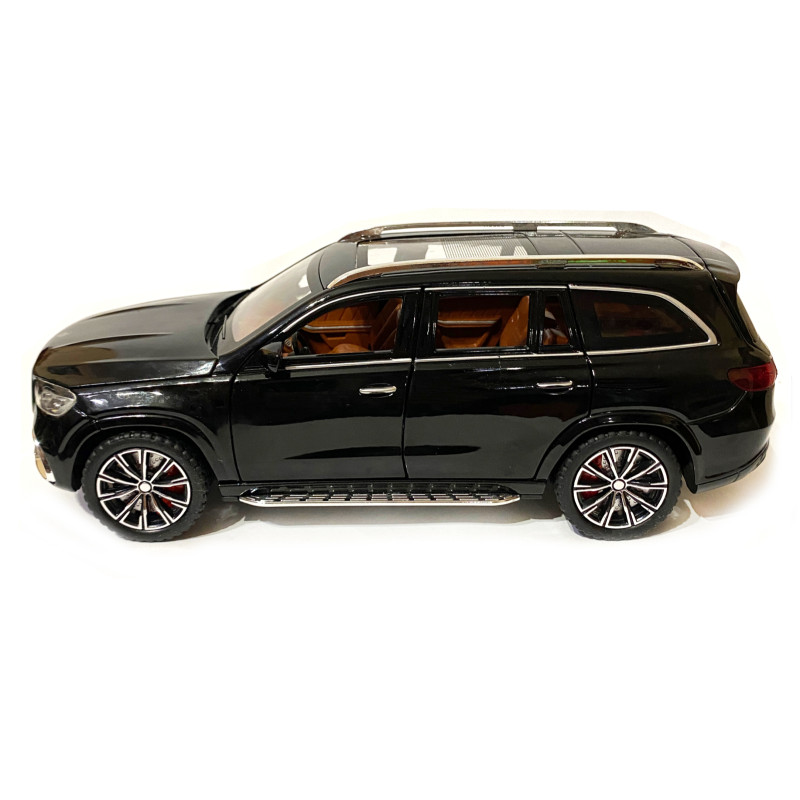 Іграшкова машинка металева Mercedes-Bens GLS63 (Мерседес-Бенц ) «АвтоЕксперт», чорна, батар., світ, звук, відкр.двері, інерція, від 3р., 21*9*9 (GT-1076)