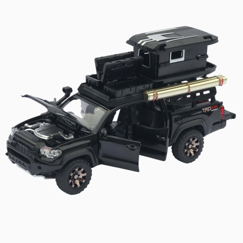 Машинка метал Toyota Tacoma TRD Pro АвтоЕксперт чорна 1:32 звук світло інерція (ТК-9415)