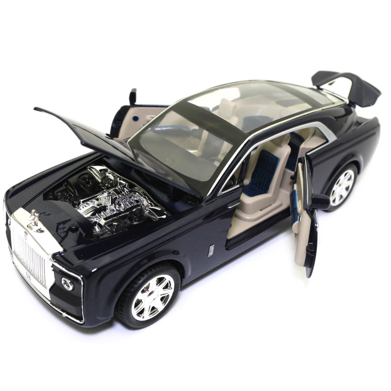 Машинка ігрова Rolls-Royce «АвтоЕксперт» Роллс-Ройс метал синій світло звук 21*6*7 см (EL-8737)