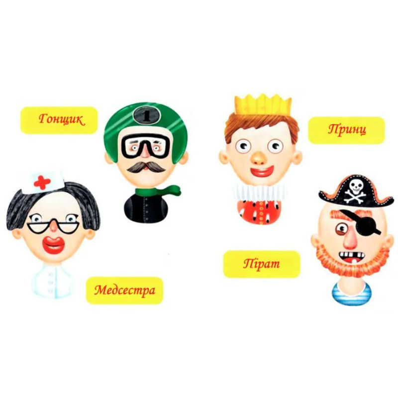 Дитяча настільна гра "Фейсики" Vladi Toys на магнітах, 47 магнітів (VT3702-15)